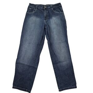 VINTAGE Y2K Southpole Mens Denim Jeans 36x33 Tall Blue Straight Leg Pants EUC